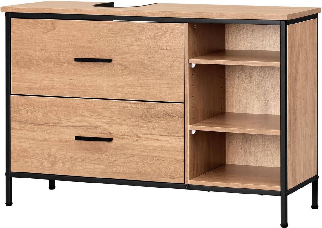 EUGAD Waschbeckenunterschrank, Badezimmerschrank mit 2 Produktbild 9