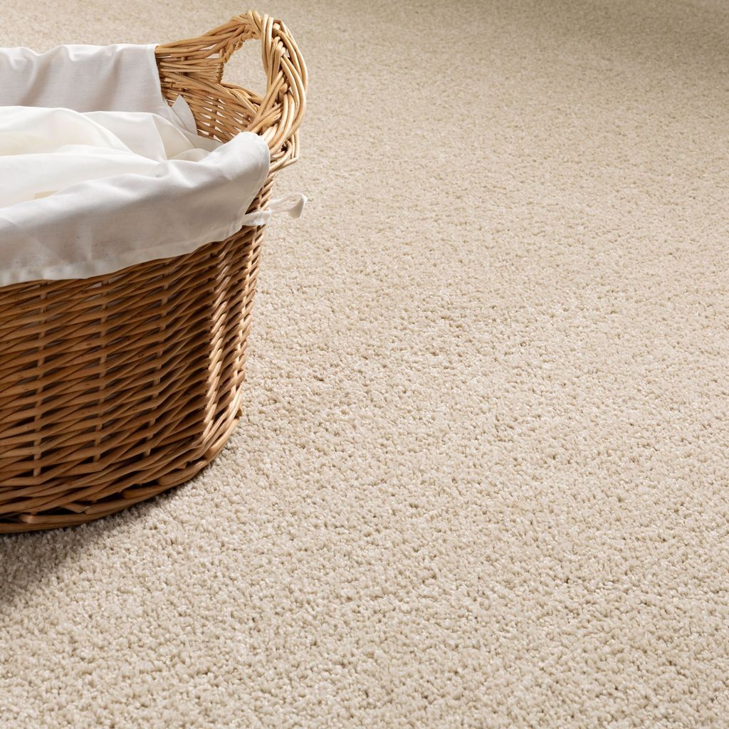 Steffensmeier Teppichboden Cambridge | Meterware Auslegware Wohnzimmer Schlafzimmer Kinderzimmer | beige | 200x400 cm