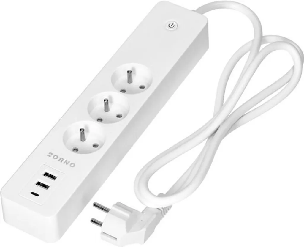 Rallonge intelligente ORNO OR-SH-17520/W 1.8m WiFi avec USB-C TUYA