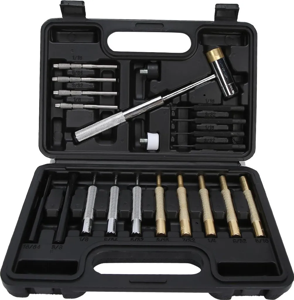 Kit 21 Pezzi Punzoni per Manutenzione Punto e Meccanica Rotonda