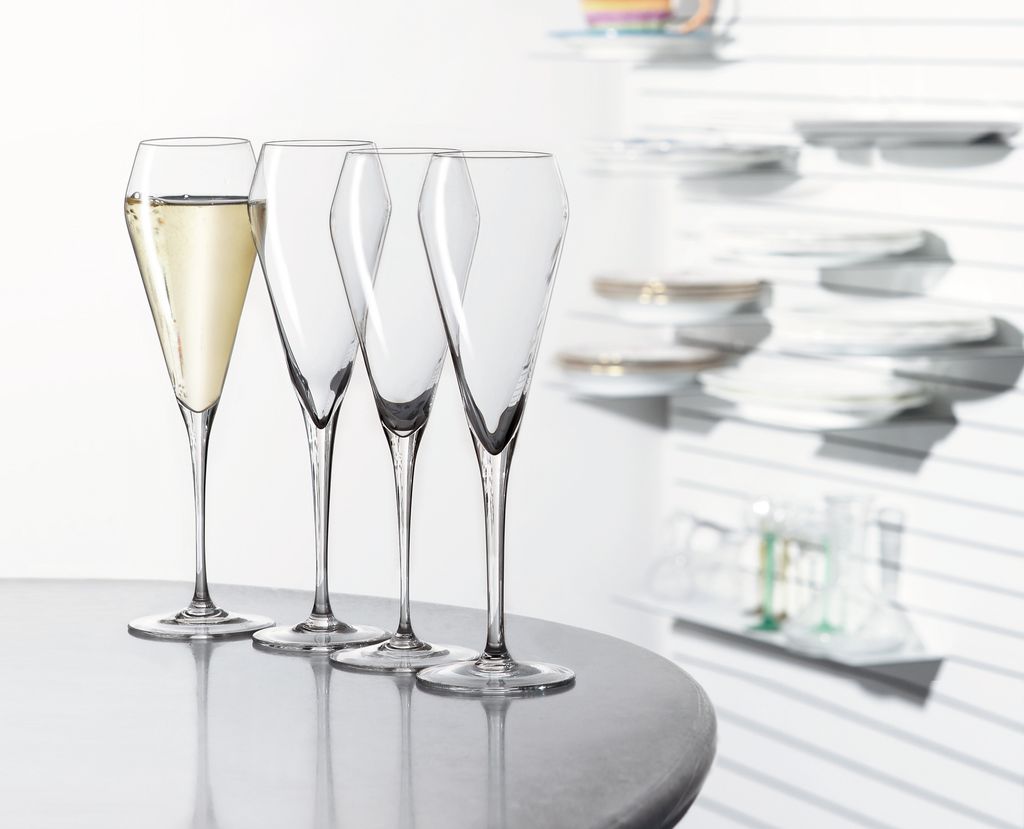 Spiegelau Willsberger Anniversary Champagnerkelch, 4er Set, Sektkelch, Proseccokelch, Sektglas, Proseccoglas, Champagnerglas, Kristallglas, 240 ml,...