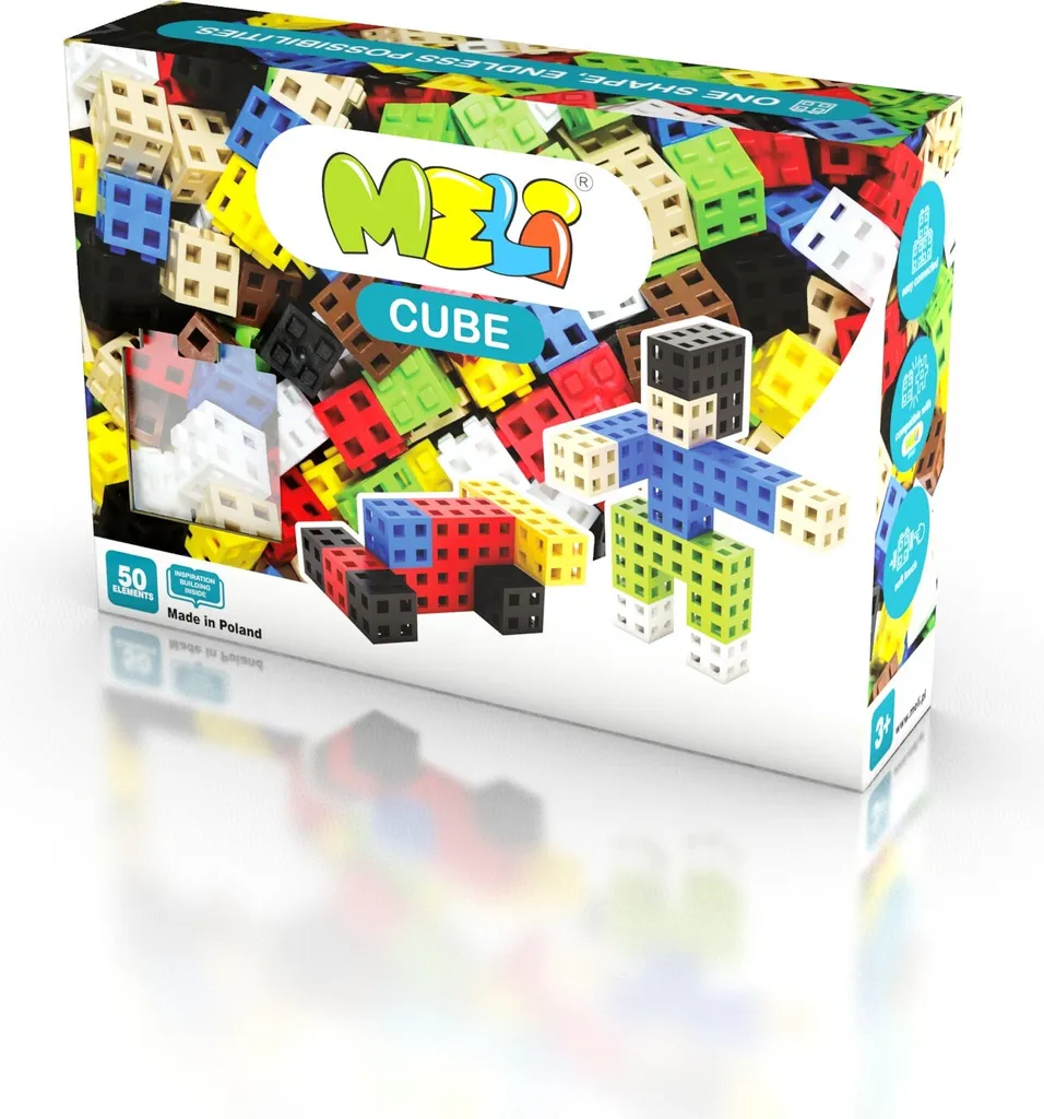 Cubes de construction 50 pcs multicolores - Jeu d'éveil créatif - 2