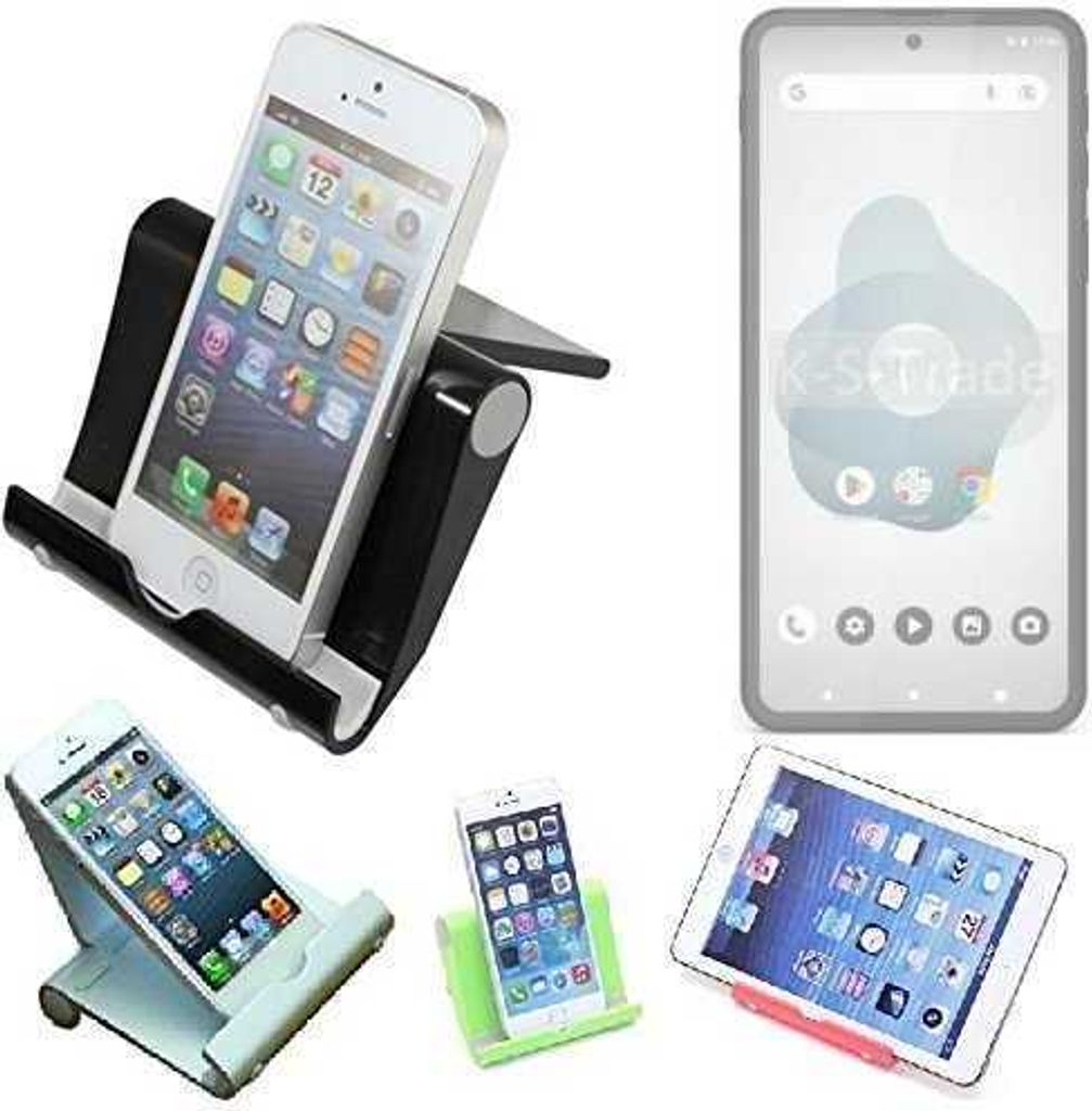 K-S-Trade Handy-Ständer kompatibel mit Shift Phone8 faltbarer Tischständer Smartphone Tablet Halterung Reise