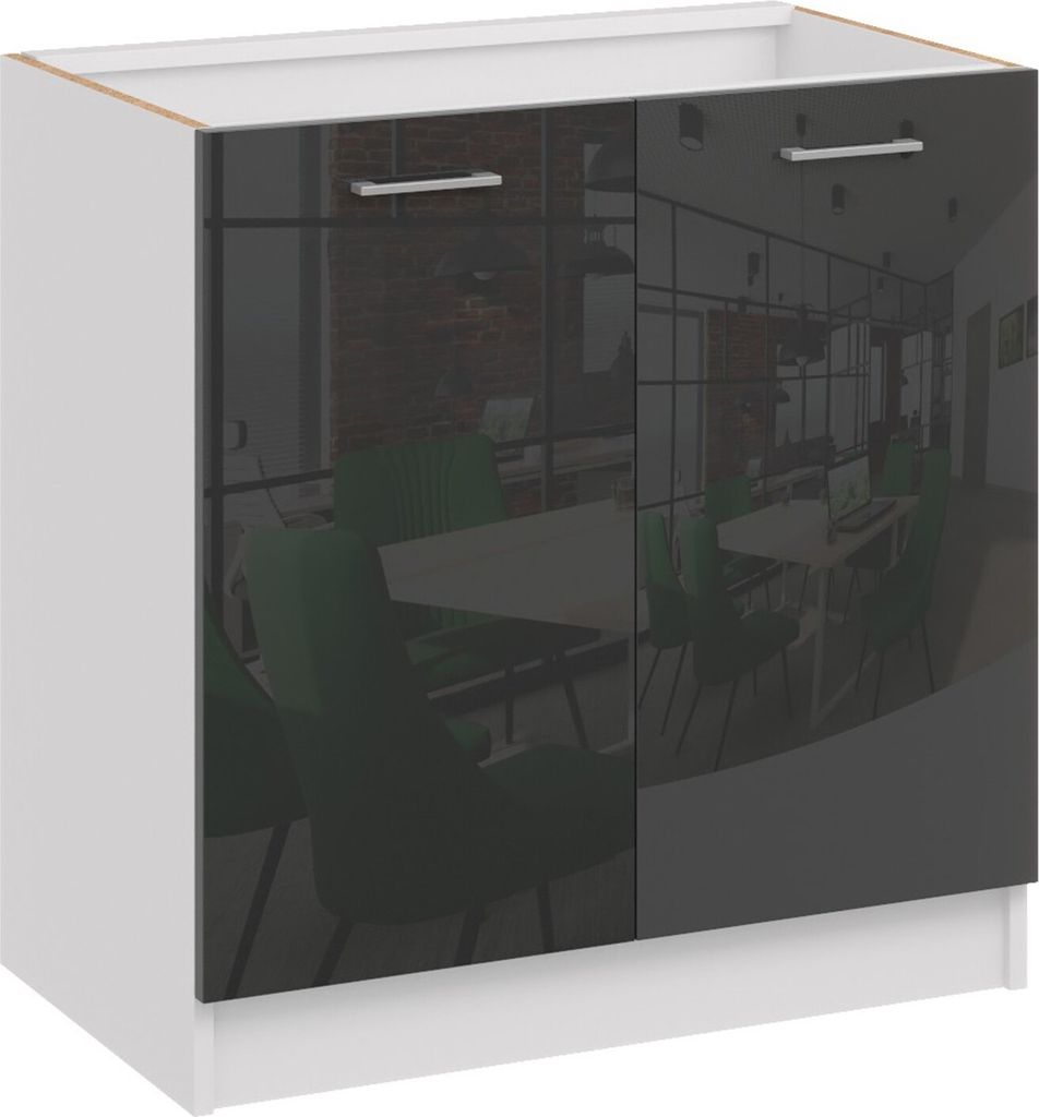 Roe Furniture | Küchenunterschrank 80 cm - Schwarz – Produktbild 