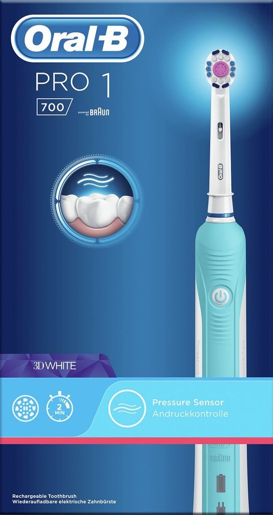 Oral-B Elektrische Zahnbürste PRO 700 weiß/blau Produktbild 15