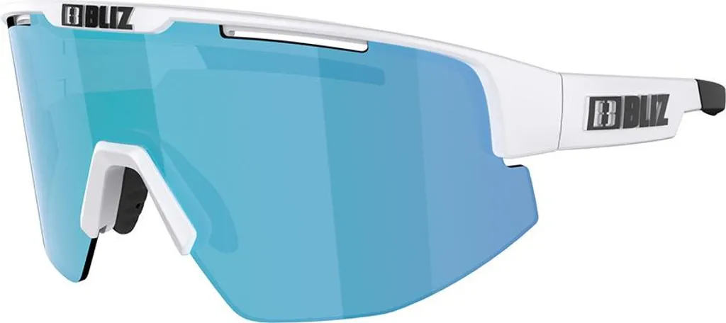 Bliz Matrix Bianco Lucido Lente Specchio Blu | Occhiali Ciclismo Pro