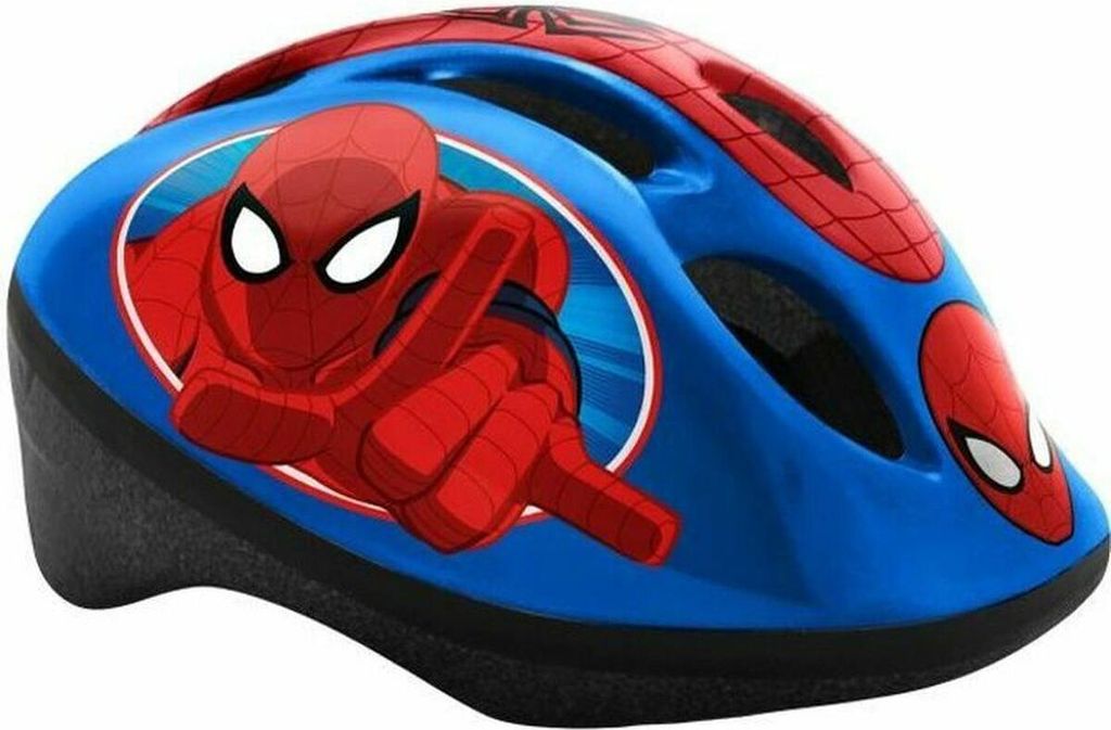 Marvel Spider-Man Fahrradhelm Adjustable Blau/Rot Größe 52-56 cm (S)