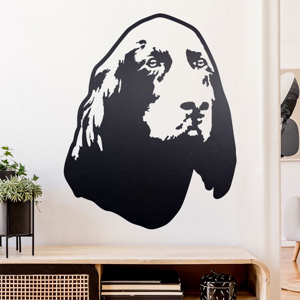 Gordon setter Hund Wandtattoo Wandaufkleber Wall Sticker - Dekoration, Küche, Wohnzimmer, Schlafzimmer, Badezimmer
