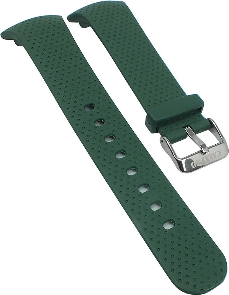 Calypso > Uhrenarmband grün Kunststoff Lochmuster Produktbild 
