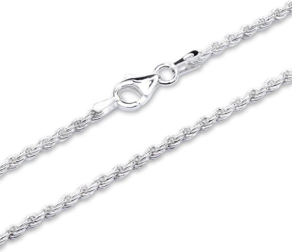 Kordelkette 2mm aus 925er Sterlingsilber (50cm) Produktbild 