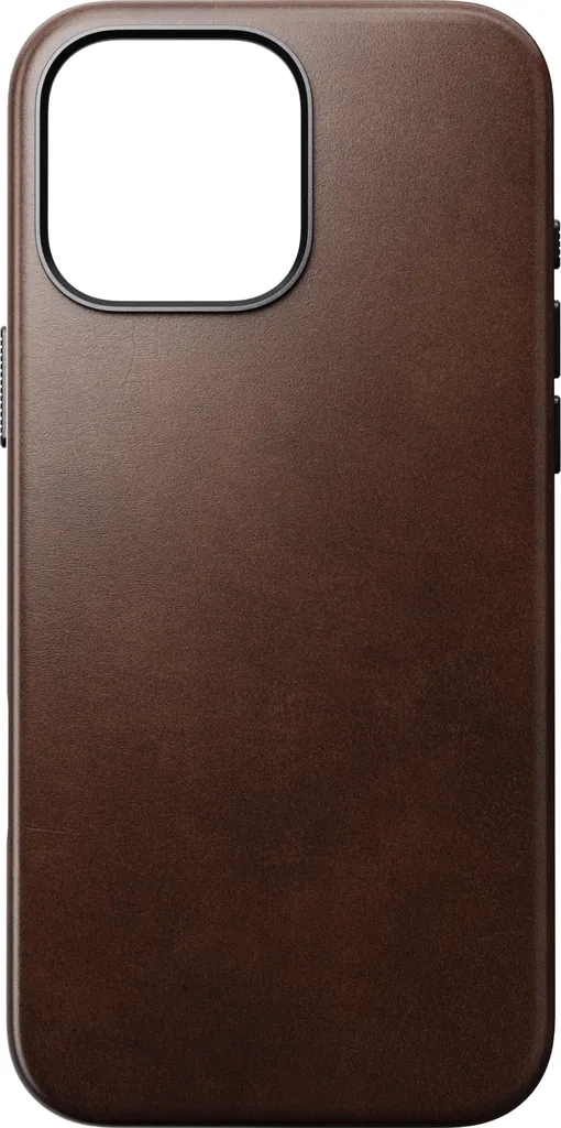 Coque iPhone 16 Pro Max Nomad en Cuir Horween Traditionnel Marron MagSafe