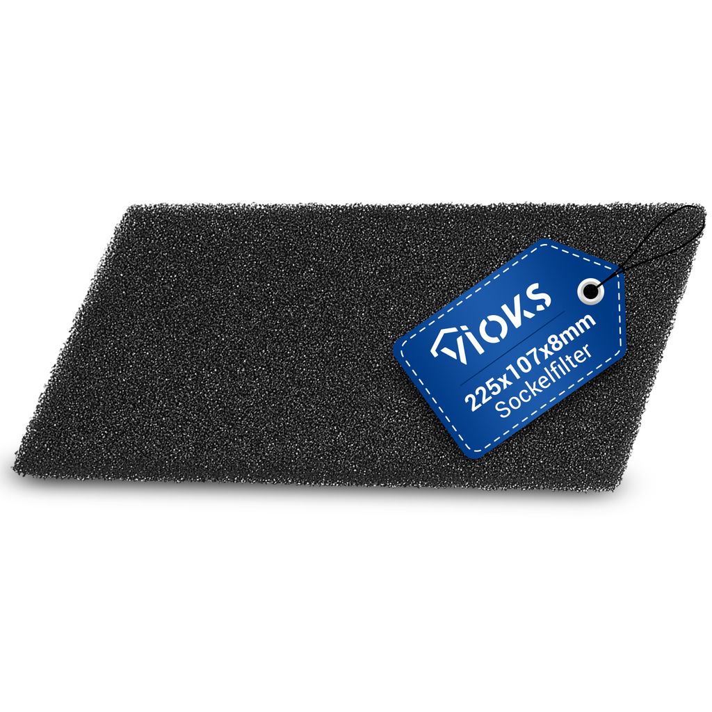 VIOKS Schaumfilter 225x107x8mm Alternativ Whirlpool 481010354757 für Trockner
