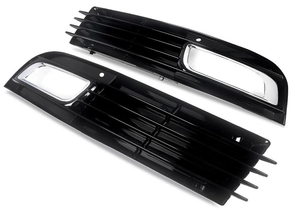 Solution Grille Phare Antibrouillard Cassée Audi A8 D3 en ABS Noir - 5