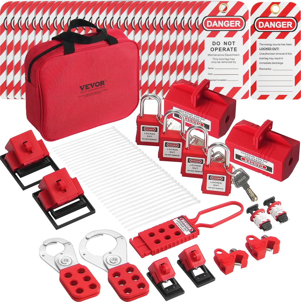 Kit de Verrouillage de Sécurité Électrique de 47 Pièces pour Maintenance