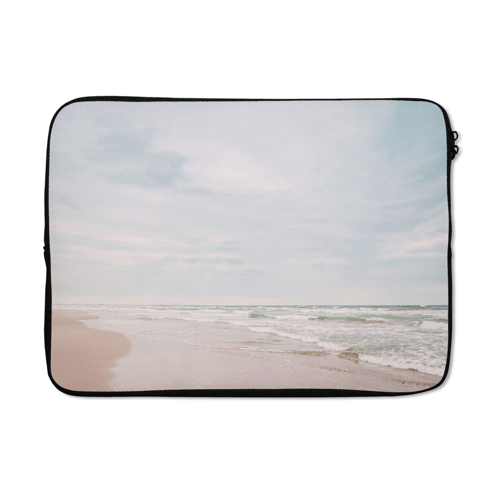 MuchoWow Laptop Hülle 13 Zoll Meer - Strand - Wellen - Natur - Sommer Laptoptasche - Laptophülle - Sleeve - Rundumschutz