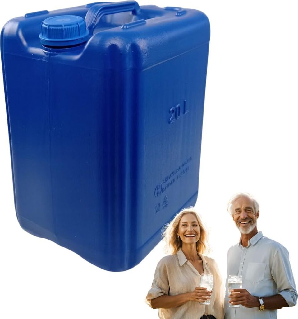 Anwicar Wasserkanister - Wasser Kanister 20l - Camping Wassertank - Blau