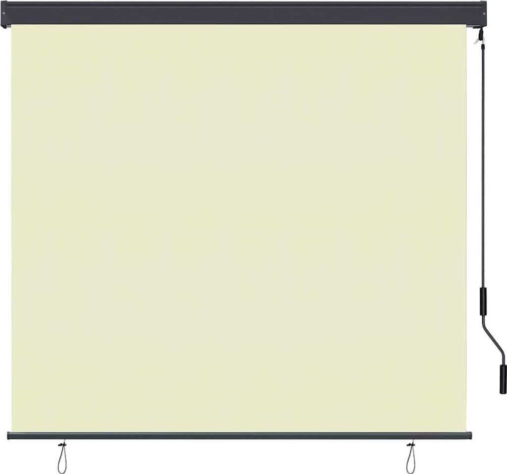vidaXL Roletka krémová 180 x 250 cm látka a hliník Obrázek produktu 