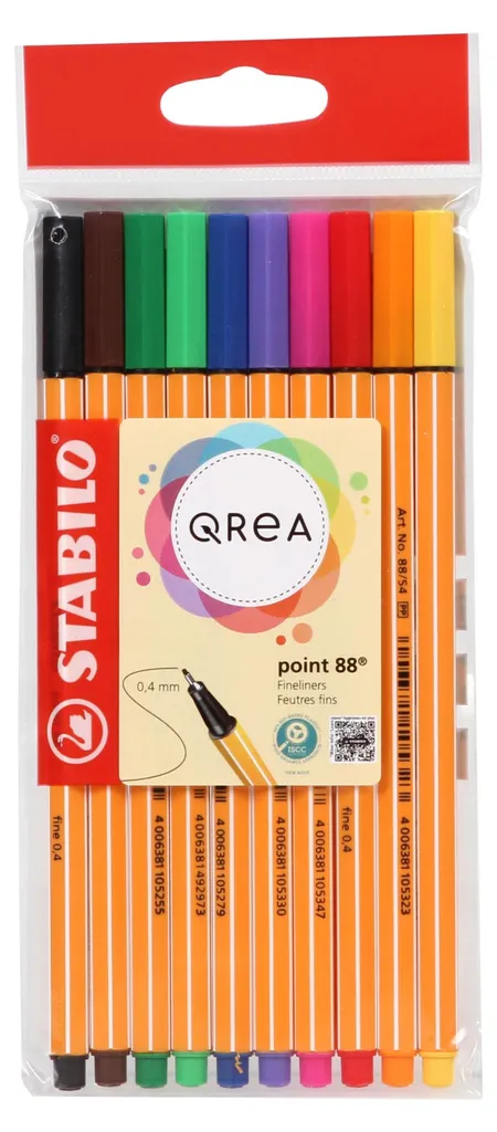 Pointes de Rechange pour Feutres Fins 88/10 Qrea - Lot de 10 Pièces