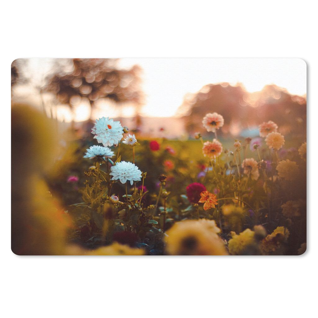 MuchoWow Mauspad Mousepad Blumen - Frühling - Sonne - Jahreszeiten 27x18 cm - Mousepads - Maus Mat - Pad - Mausunterlage - Büroartikel - Desk M...