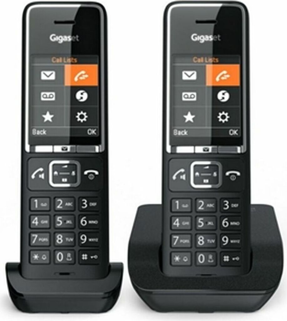 Gigaset COMFORT 550 duo Analoges Telefon Anrufer-Identifikation Schwarz