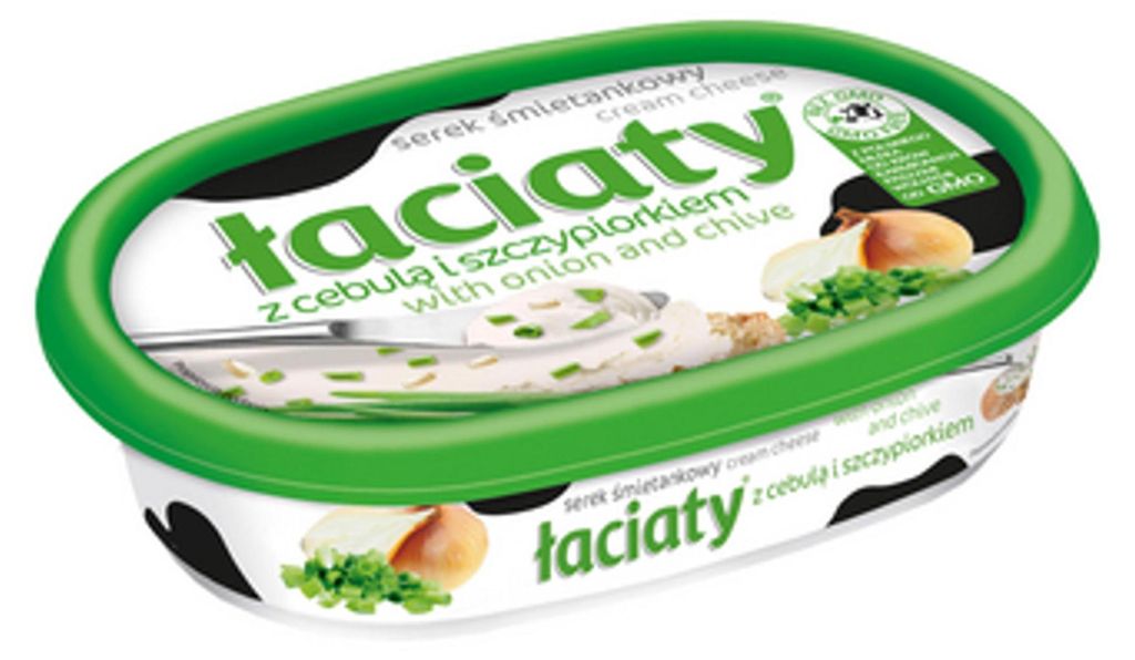 Serek Łaciaty śmietankowy cebula i szczypior 135g Zdjęcie produktu 