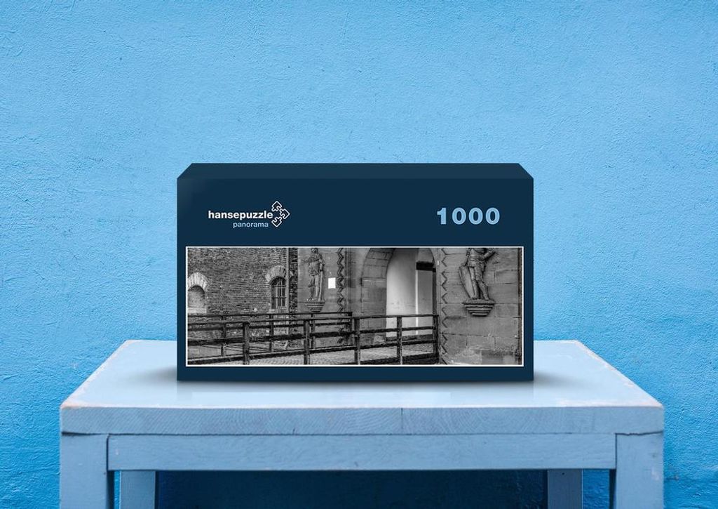 hansepuzzle 68852 - Tor Puzzle, 1050 Teile, Gebäude, 60,0 x 46,0cm mit hochwertiger Aufbewahrung, Kartonbox und wiederverschließbarem Beutel