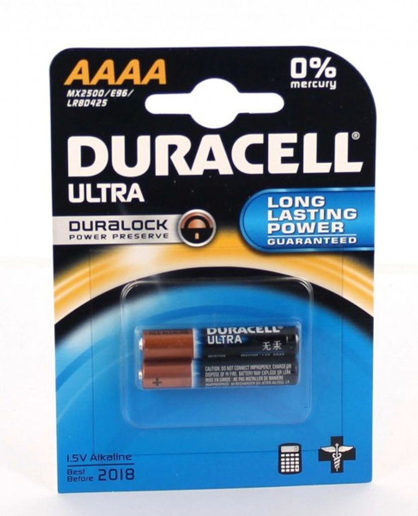 Original Batterie für Duracell Ultra MN2500 LR61 AAAA, 26397
