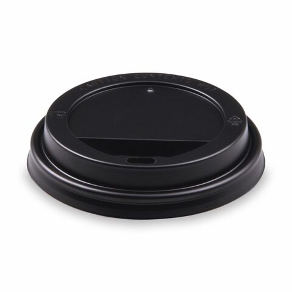 500x Domdeckel schwarz Pappbecher WX-762.. WX-766.. WX-768.. mit 90 mm Ø