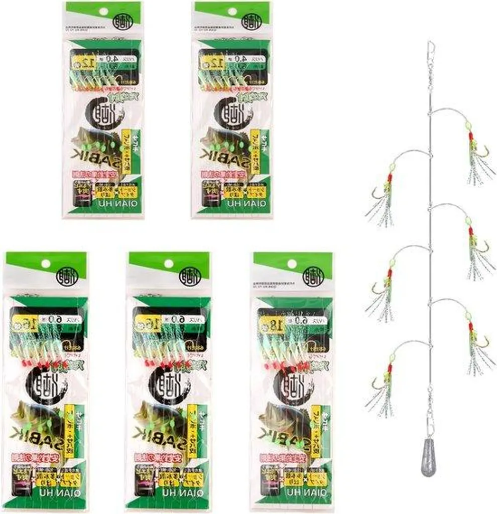 Leurres bioniques haute qualité à perles lumineuses pour la mer - 30 pcs