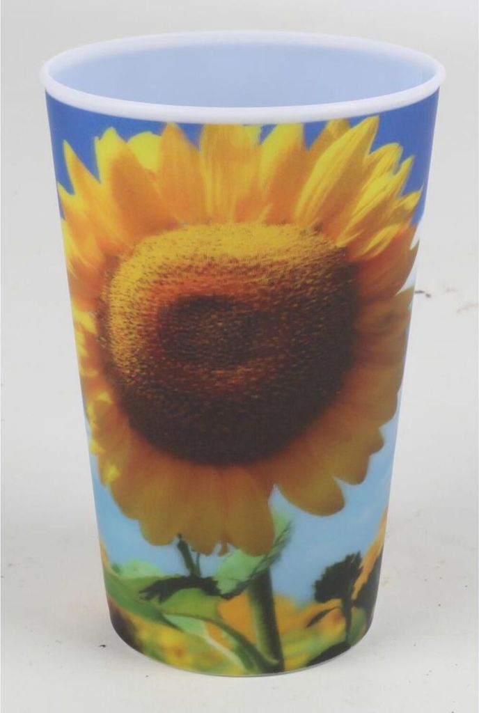 12x Trinkbecher 0,3L verschiedene Motive Kunststoff Mehrweg Getränke Party