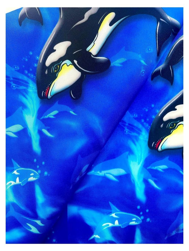 Wasserdichter Oxford Gewebe Stoff | Reißfestes Polyester | Meterware | Outdoor und Indoor | Segeltuch, Abdeckplane, Markisenstoff (Blau-Orca)