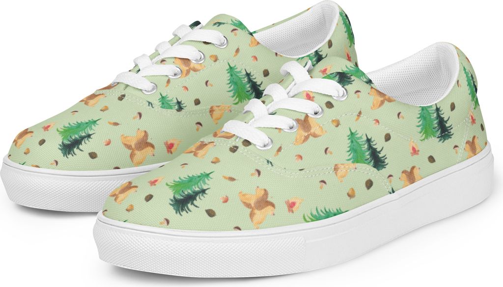 Mr. & Mrs. Panda Sneaker Damen Igel händchenhaltend Größe 38 - Grün - Geschenk, Love, Stoff-Sneaker, Hand in Hand, Damenschuhe, Freundin, Sport...