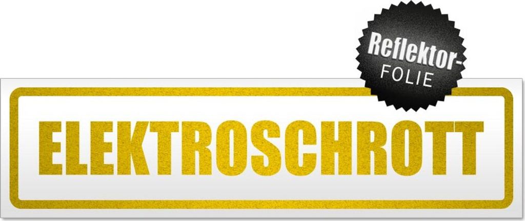 Elktroschrott Magnetschild Schild magnetisch