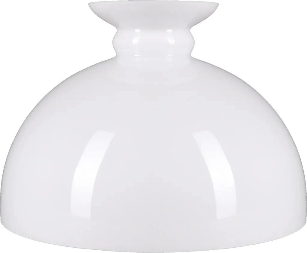 Réparer lampe à pétrole avec ce verre opalin blanc Ø 345mm adaptable