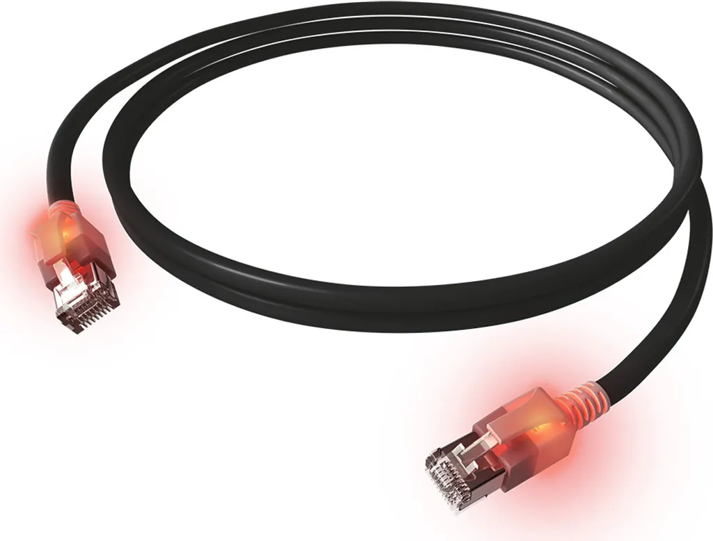 Cavo Rete Professionale EasyLan DualBoot LED 2m - Cat.6A S/FTP