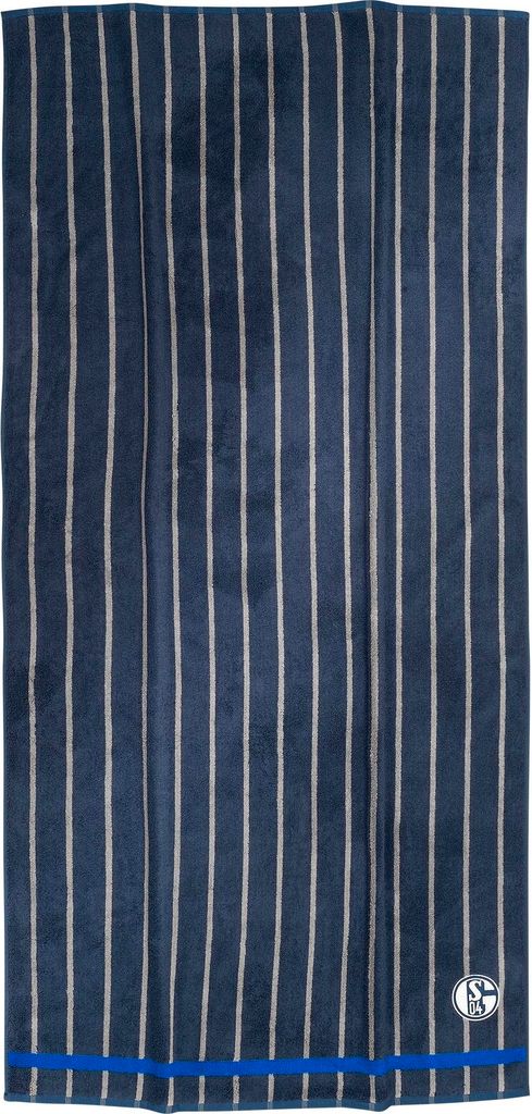 FC Schalke 04 S04 Badetuch navy Streifen