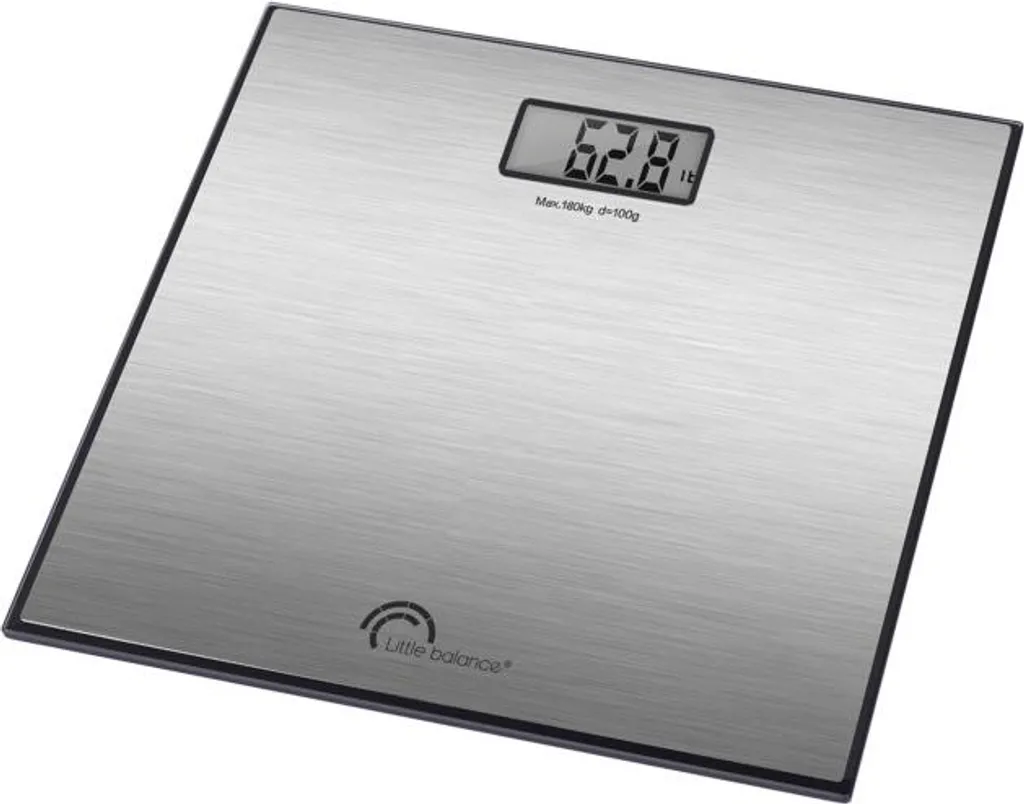 Balance de pesée précise Little Balance 180kg pour suivi minceur Inox