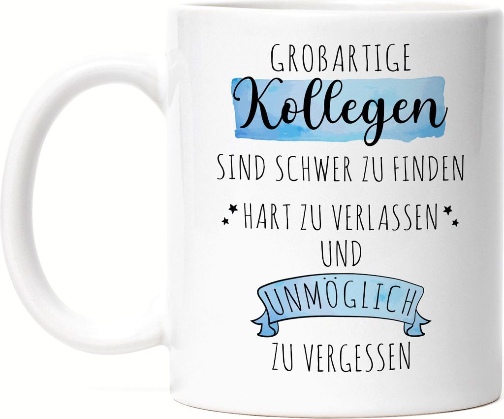 Großartige Kollegen Sind Schwer Zu Finden Tasse Danke Geschenk Hart Zu Vergessen