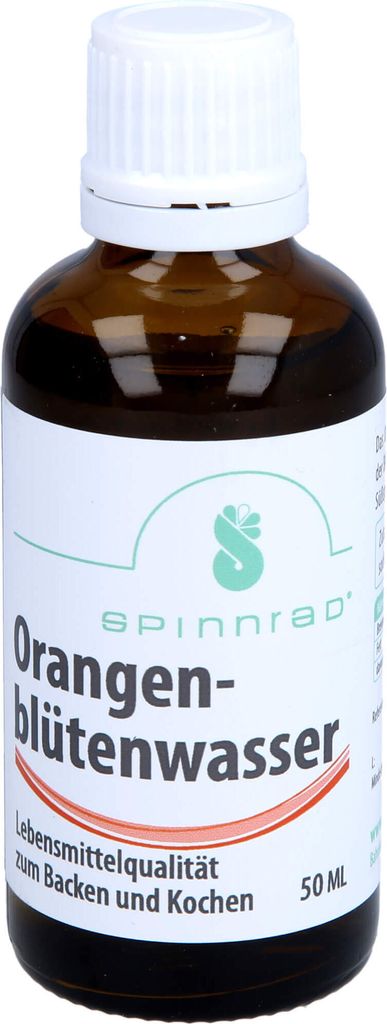 SPINNRAD Orangenblütenwasser zum Backen und Kochen Lösung, 50 ml Lösung