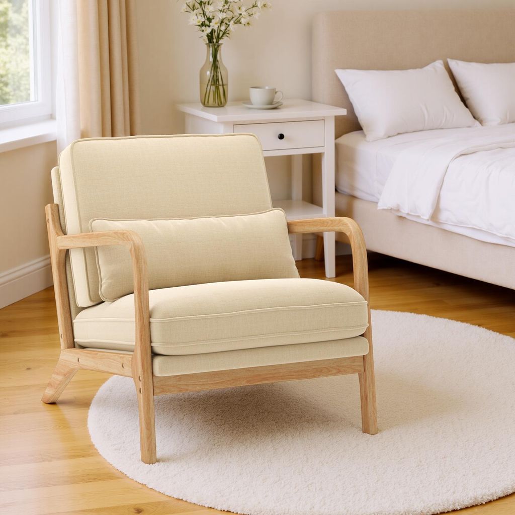 BEALIFE Fotele Fotel z poduszką | 82x65x75 cm | Wygodna Zdjęcie produktu 