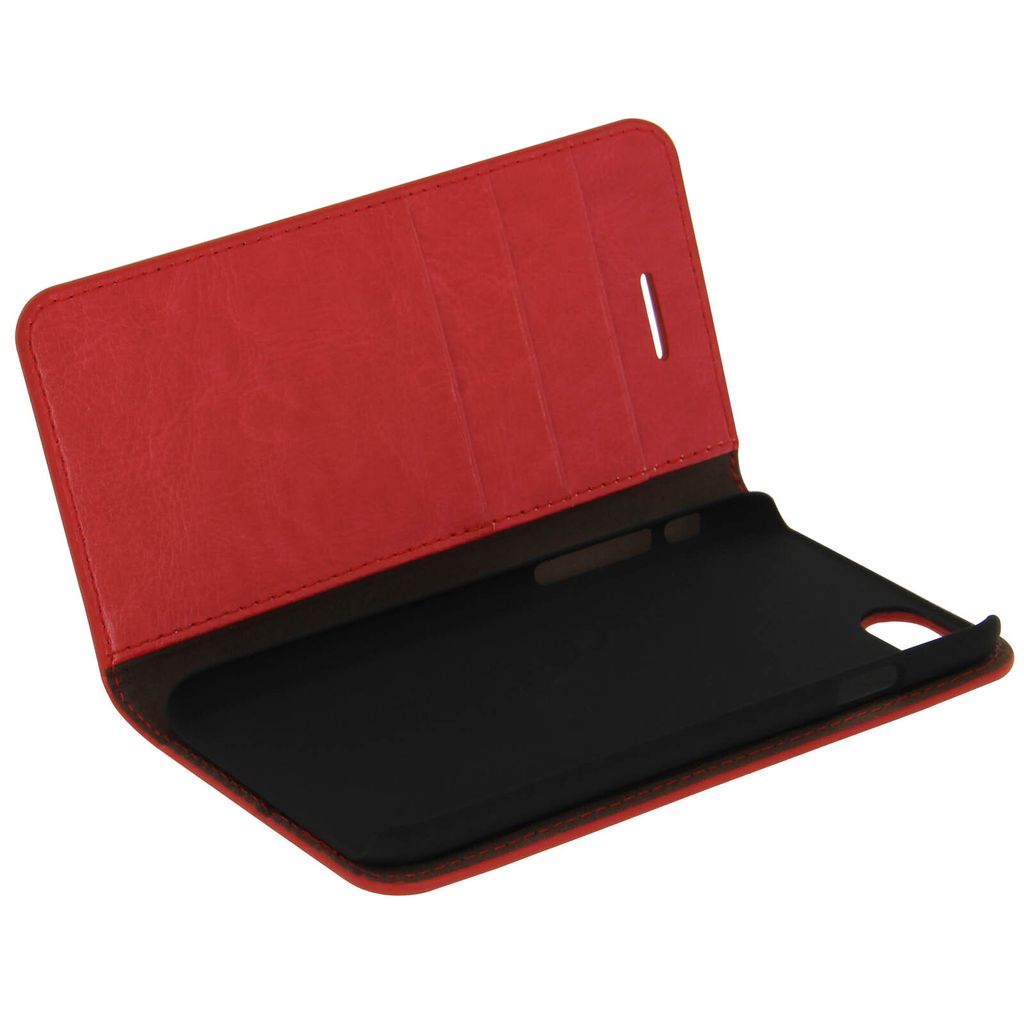 Flip-Cover im Brieftaschenstil für iPhone 7 / 8 / SE 2020 – Rot – Standfunktion