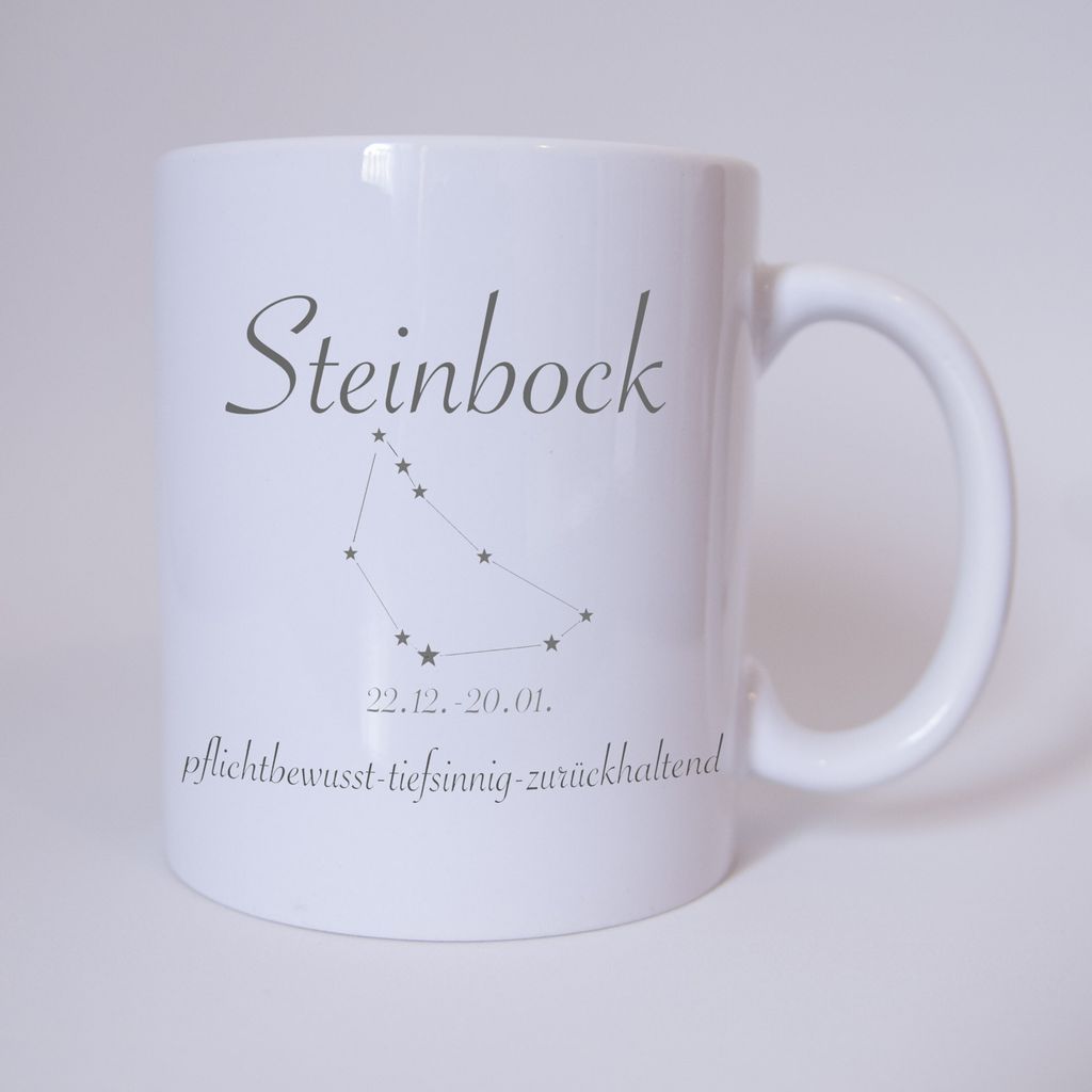 Sternzeichen Steinbock - Tasse - Kaffeetasse - Tasse mit Spruch