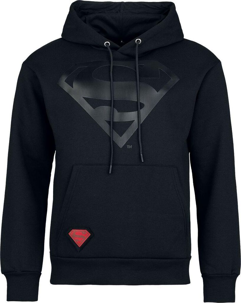 Superman Kapuzenpullover Herren Heat Logo - Black On Black schwarz S