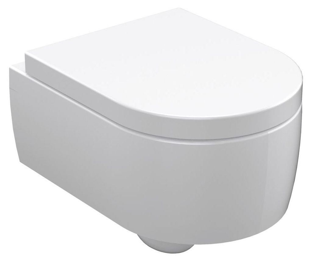 Kerasan FLO Hänge-WC, 36x50cm, weiß Produktbild 