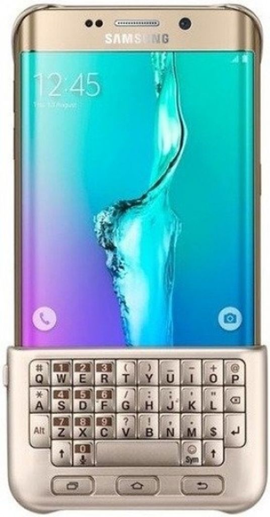 Samsung Keyboard Cover EJ-CG928 - Tastatur - Gold - für S6 edge+
