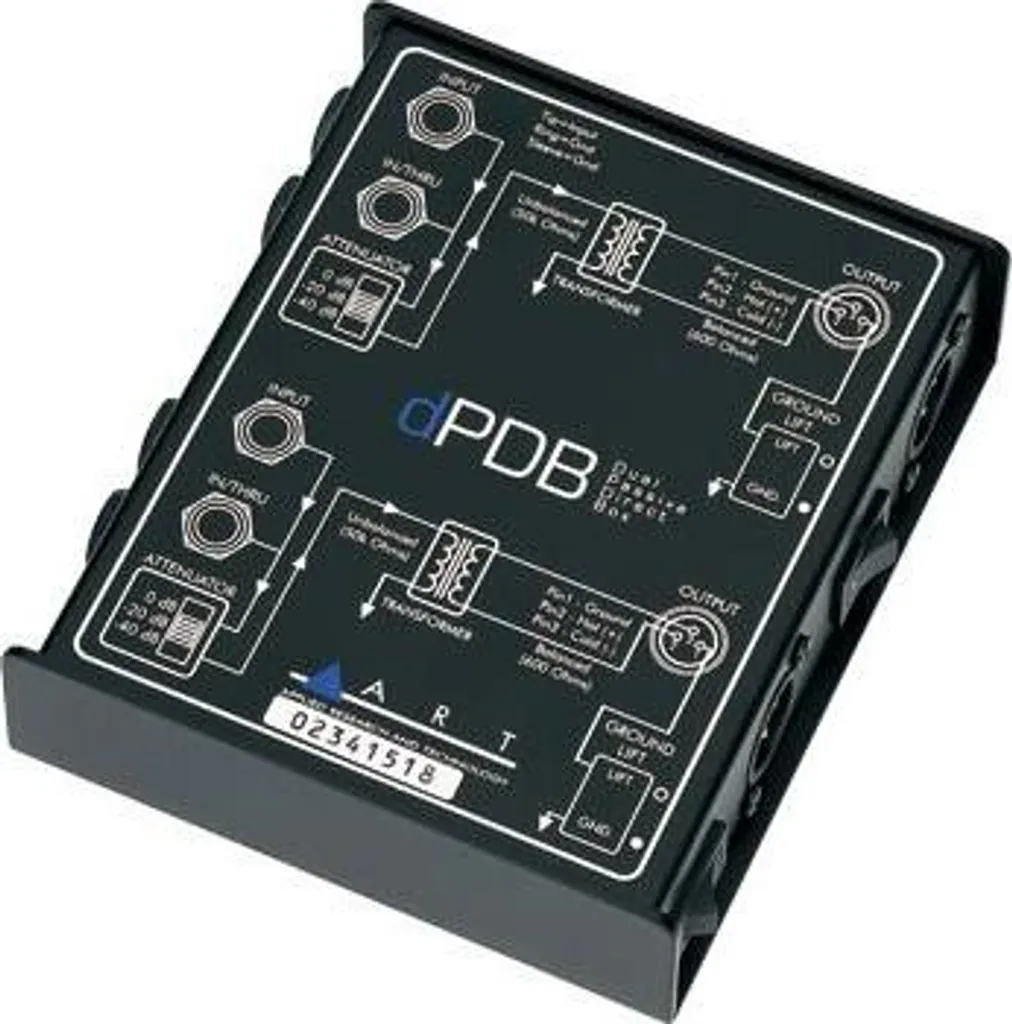 Convertir signal guitare et clavier avec la boîte de direct ART dPDB