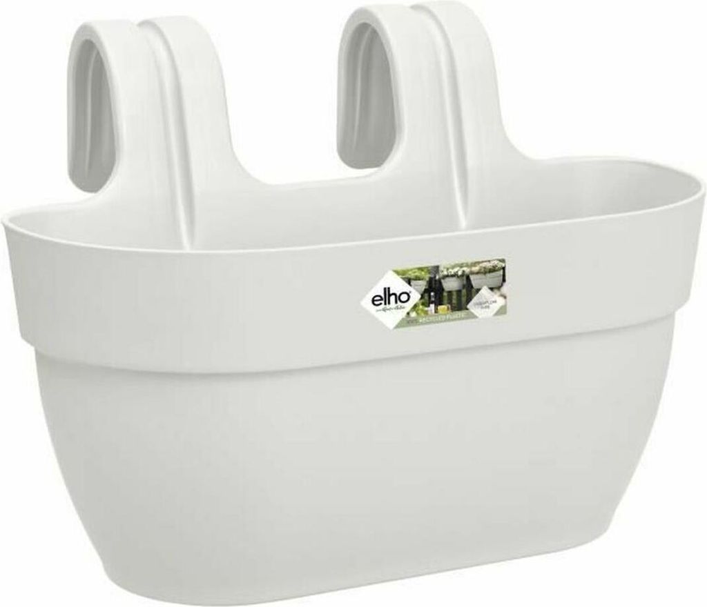Blumentopf Elho 3662603645100 Weiß Kunststoff rechteckig Moderne 24 x 36 x 26,5 cm