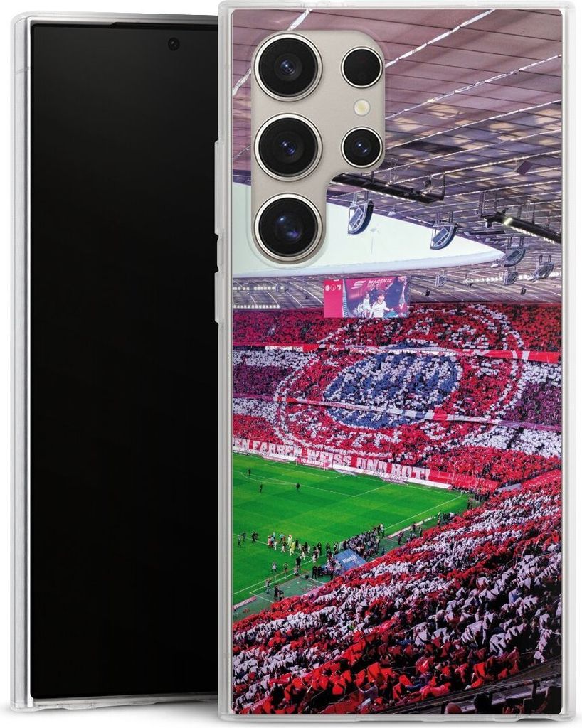 DeinDesign Handyhülle für Samsung Galaxy S24 Ultra Silikon Hülle Case Smartphone Schutzhülle FC Bayern München FCB Stadion