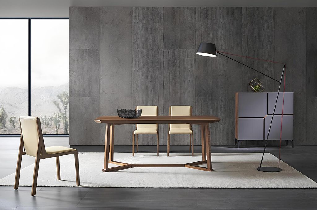 Italienische Designer Möbel Kommode Tisch Sessel 2x Ess Zimmer Set Sideboard Neu