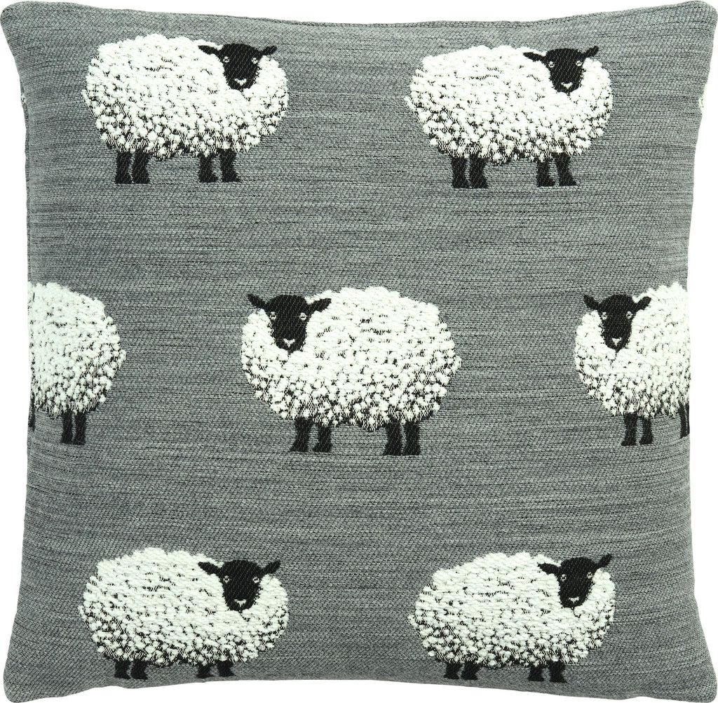 Sander Kissenhülle Fluffy Gang" grau 40x40 cm"